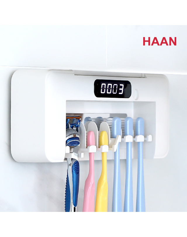 한경희생활과학 한경희 한경희 UVE-LED 열풍건조 가정용 칫솔살균기 HTS-9000 착용컷