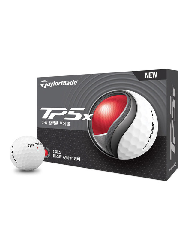 테일러메이드 테일러메이드 TP5/TP5X 골프볼 5피스 착용컷