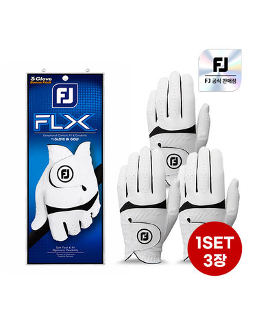 [3장 1팩] 풋조이 NEW FLX 뉴 플렉스 남성 합피 골프장갑 66879E
