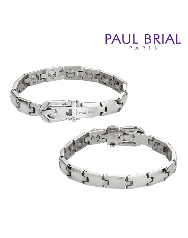 폴브리알 [PAUL BRIAL] 폴브리알 5mm 게르마늄 팔찌+테니스 두줄팔찌 착용컷