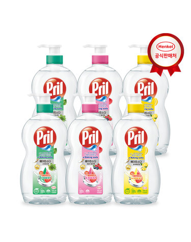 헨켈 주방세제 프릴 베이킹소다/맑은식초 700ml(용기) x 6개
