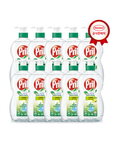 헨켈 주방세제 프릴 그린파워 700ml(용기) x 10개