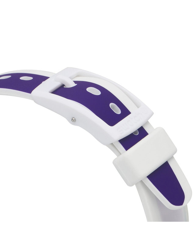 스와치 스와치 LW169 BAU SWATCH PURPLETWIST 여성 우레탄시계 착용컷