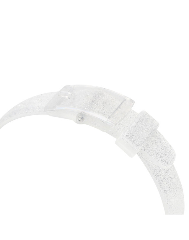 스와치 스와치 LK343E TIME TO SWATCH SILVER GLISTAR TOO 여성 우레탄시계 착용컷