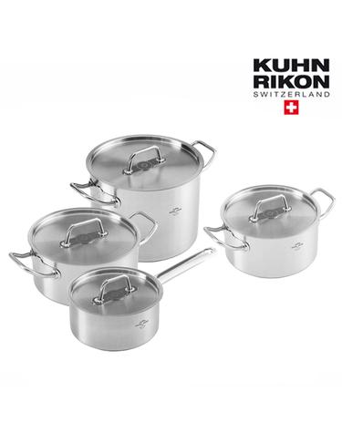 쿤리콘 스위스 몽트레 냄비 4종 (편수18cm+양수20cm+양수24cm+곰솥24cm)