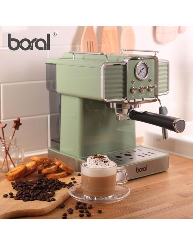 보랄 보랄 더 셰프 에스프레소 커피머신 BR-CM1350G/BR-CM1360 아이보리 착용컷