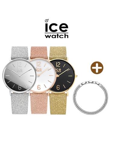 [ICE WATCH]아이스워치 시티스파클링 워치 (3 color) + 메탈 메쉬 밴드 + 테니스 두줄팔찌