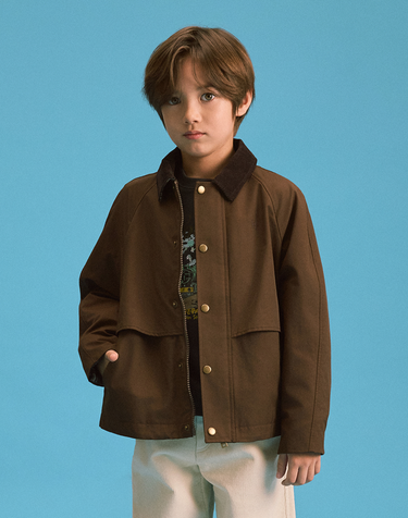 [KIDS] 숏 헌팅 점퍼 브라운