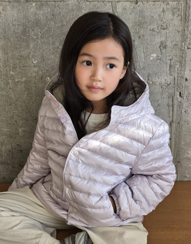 [KIDS NOVA] 경량 베이직 리버시블 구스다운 아우터 바이올렛 (충전재 9:1)