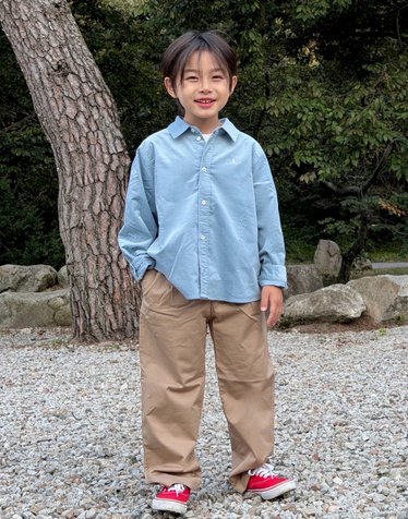 [KIDS] 릴렉스 핏 치노 팬츠 베이지
