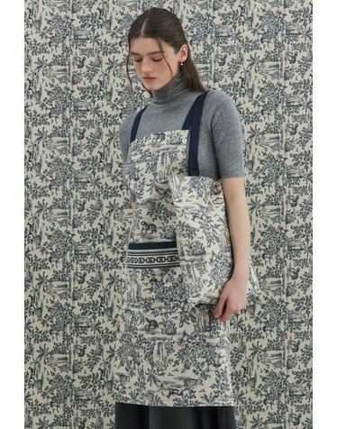 [가방 세트][Toile de jouy] 뜨왈드주이 코튼 린넨 앞치마