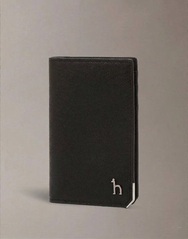 [BASIC] 블랙 Sliver Point 소가죽 카드지갑