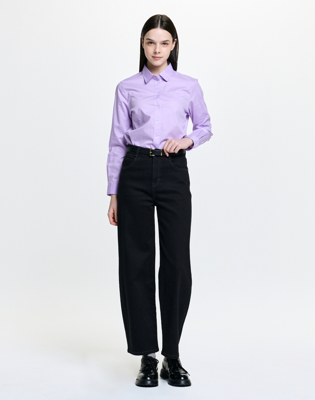 헤지스 여성 페더트윌 셔츠 라이트바이올렛 밝은 바이올렛 상세