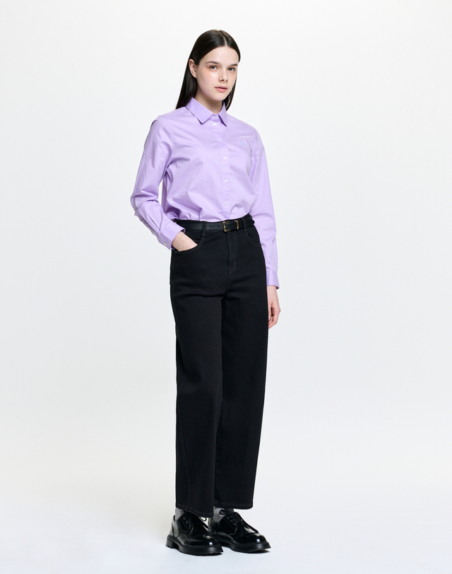 헤지스 여성 페더트윌 셔츠 라이트바이올렛 밝은 바이올렛 상세