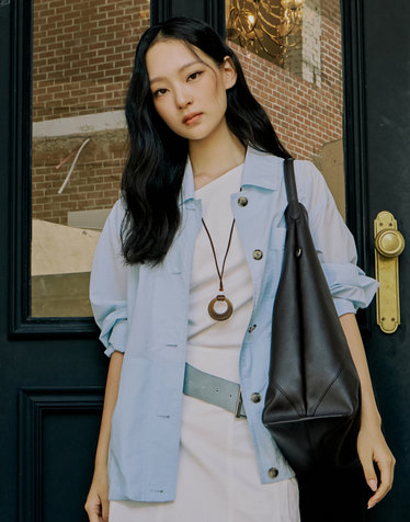 [HAVE HAZZYS][EXCLUSIVE] 브리즈 경량 셔켓 라이트블루