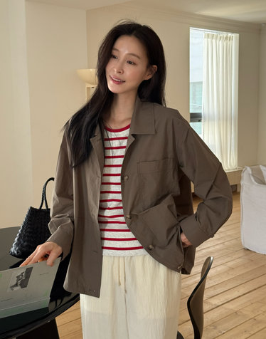 [HAVE HAZZYS][EXCLUSIVE] 브리즈 경량 셔켓 라이트브라운