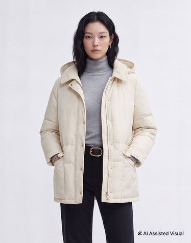 [기간한정특가]유틸리티 사파리 경량 다운 라이트베이지