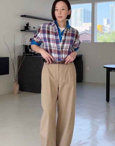 배럴핏 경량 치노 팬츠 베이지