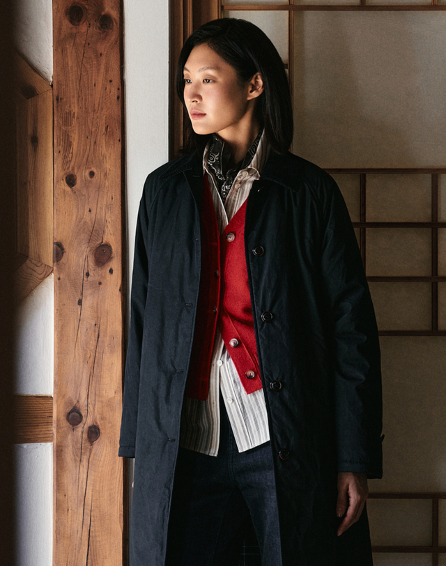 헤지스 여성 [HAZZYS X BASTONG] 패디드 필드코트 블랙 상세