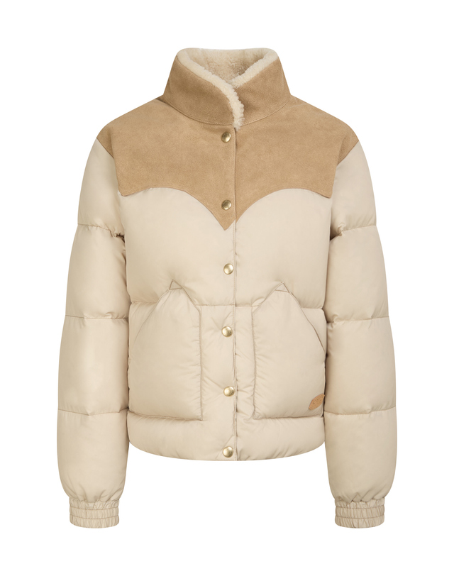 헤지스 여성 [HAZZYS X ROCKY MOUNTAIN FEATHERBED] Annelle Jacket 라이트베이지 밝은 베이지 상세