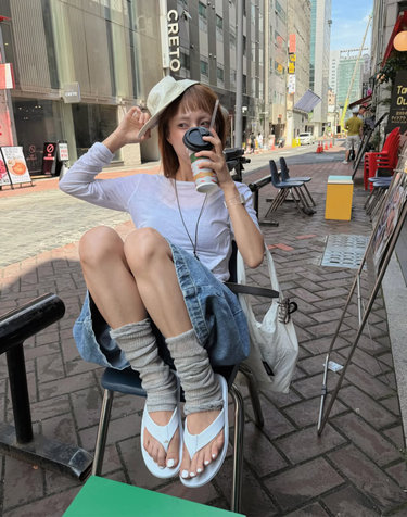 [공식수입]흰색 EVA 남여공용 플립플랍