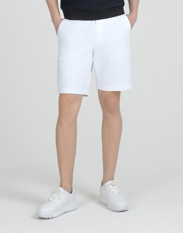 화이트 남성 베이직 슬림핏 쇼츠