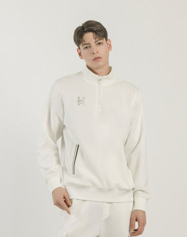 [ONLINE EXCLUSIVE] 크림 남성 소프트터치 쿼터집 맨투맨