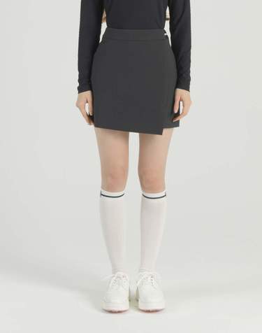 블랙 여성 봄 H라인 스커트