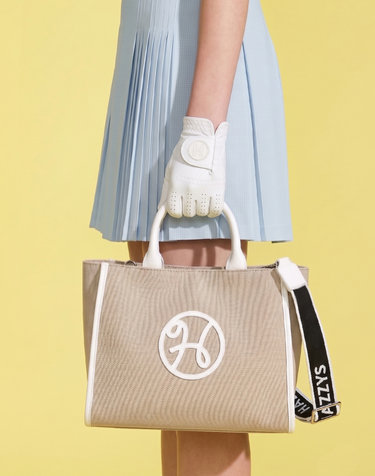 [ONLINE EXCLUSIVE] 베이지 여성 H 심볼 나일론 토트백