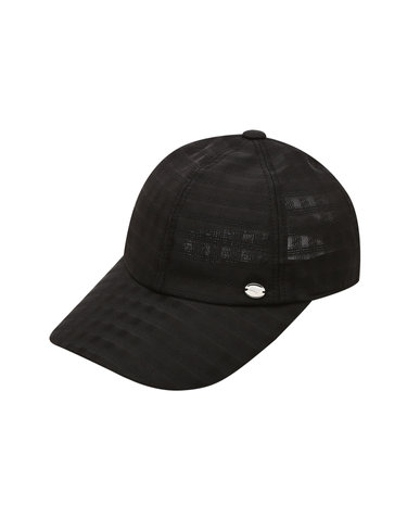 [SBS골프아카데미협찬] 블랙 여성 그리드 H 심볼 볼캡