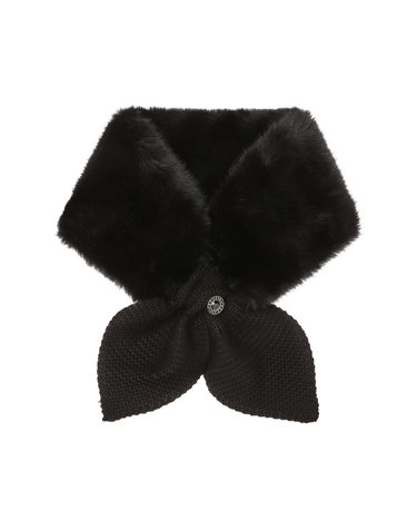 [ONLINE EXCLUSIVE] 블랙 여성 밍크라이크 퍼 넥워머