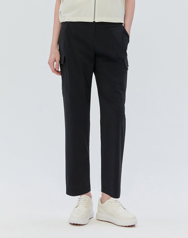 [ONLINE EXCLUSIVE] 블랙 여성 와이드 조거 팬츠