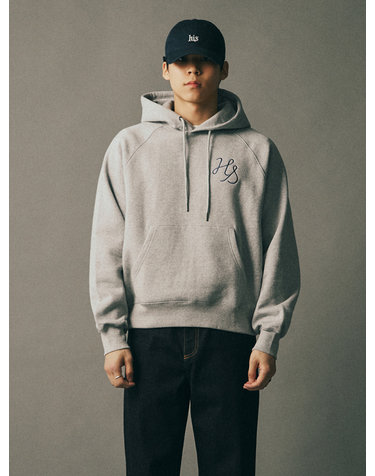 [HIS]그레이 후드티셔츠