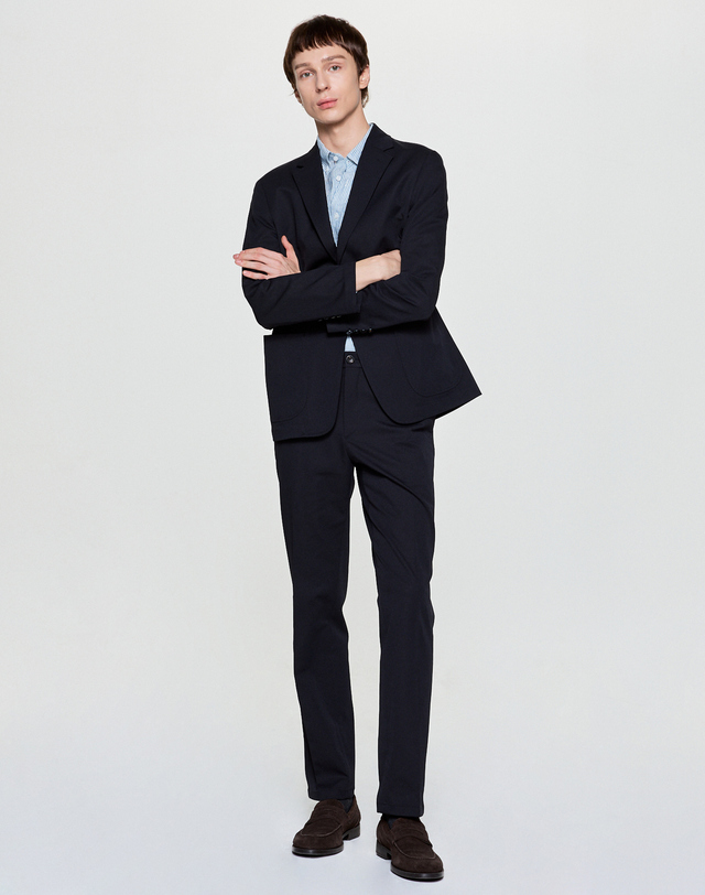 헤지스 남성 [간절기] 블랙 셋업 자켓 착용컷