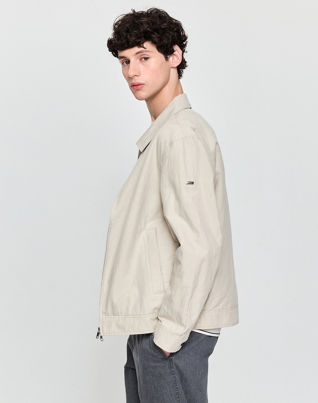 헤지스 남성 [클래식] 라이트베이지 컴포트 스윙탑 밝은 베이지 착용컷