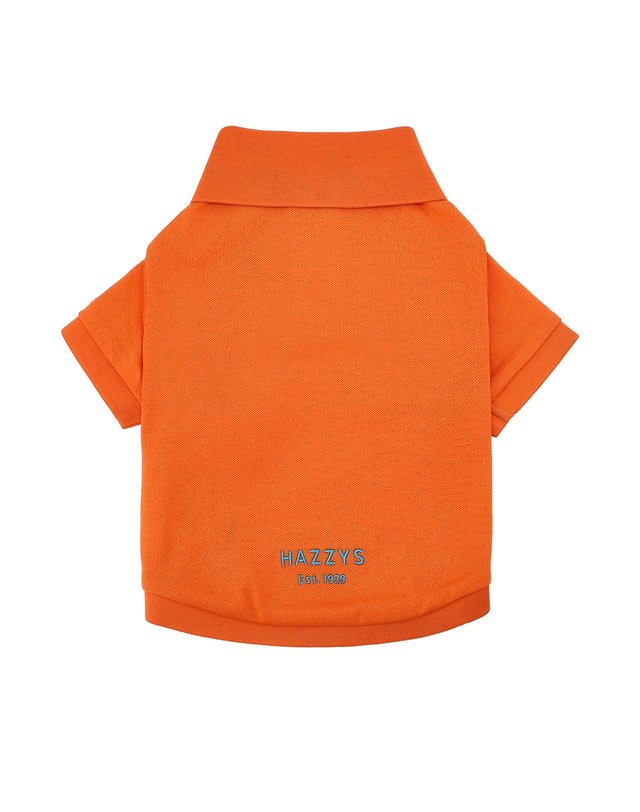 헤지스 남성 [HAZZYS PUPPY] 오렌지 스타일 강아지 의류 착용컷