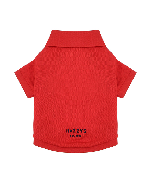헤지스 남성 [HAZZYS PUPPY] 레드 스타일 강아지 의류 착용컷
