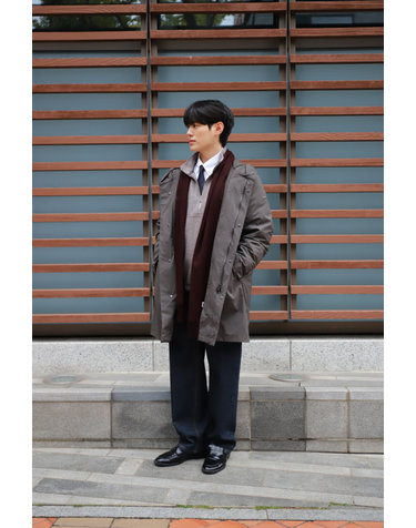[ROYAL COAT] 브라운 WIND 구스다운 코트