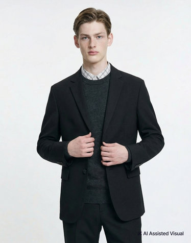 [단독특가] [시즌오프]블랙 울라이크 셋업자켓