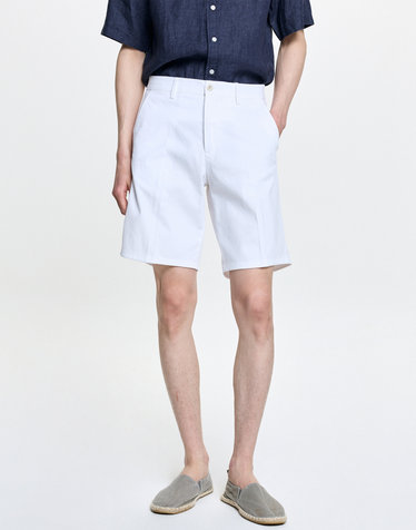 [시즌오프][COMFORT] 화이트 조직감 다잉 숏팬츠