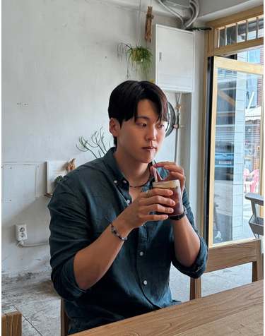 [아이코닉] 터키쉬블루 린넨 솔리드 셔츠
