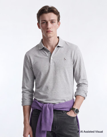 [SOFT COTTON] 베이지 인터록 폴로 셔츠