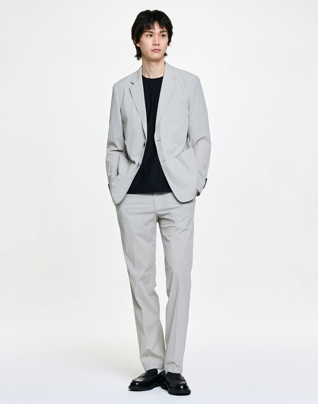 헤지스 남성 라이트 그레이 나일론 경량 셋업 자켓 밝은 그레이 상세