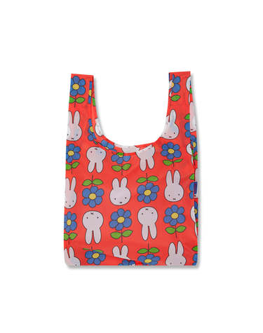 [바쿠백] 휴대용 장바구니 접이식 시장가방 Flower Miffy