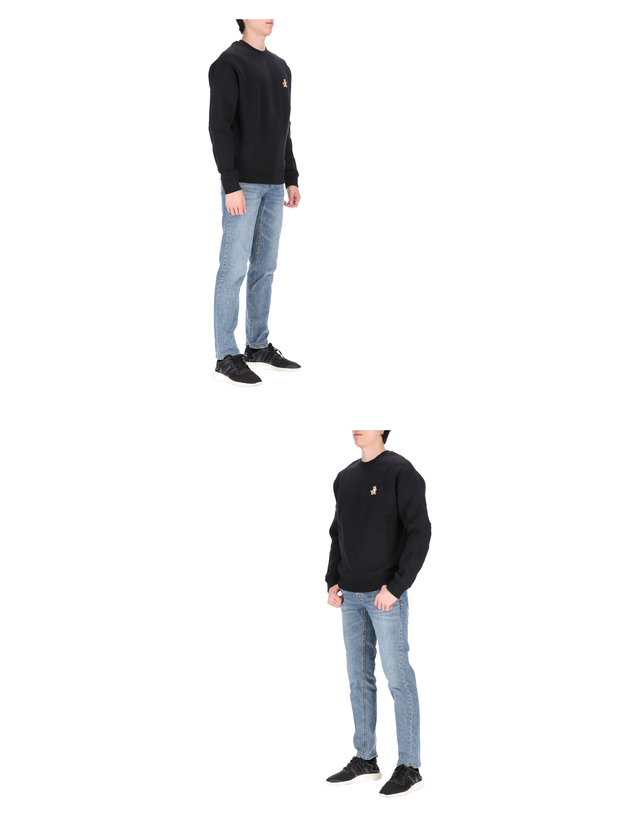 메종 키츠네 메종키츠네 메종키츠네 스피디폭스 패치 MM00313KM0307 P199 남성 기모안감 맨투맨 티셔츠 착용컷