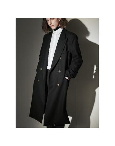 WOOL DOUBLE BREAST LONG COAT