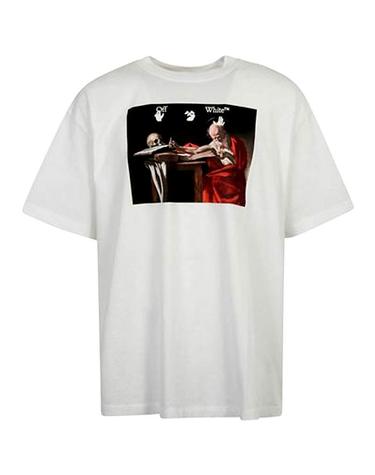 OFF WHITE 오프 화이트 티셔츠 OMAA038R21JER0030125 / 오버핏 반팔티셔츠