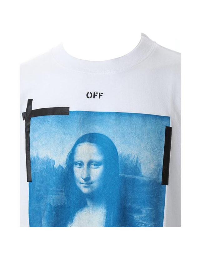 오프화이트 OFF WHITE 오프 화이트 티셔츠 OMAA038R21JER0010110 / 오버핏 반팔티셔츠 착용컷