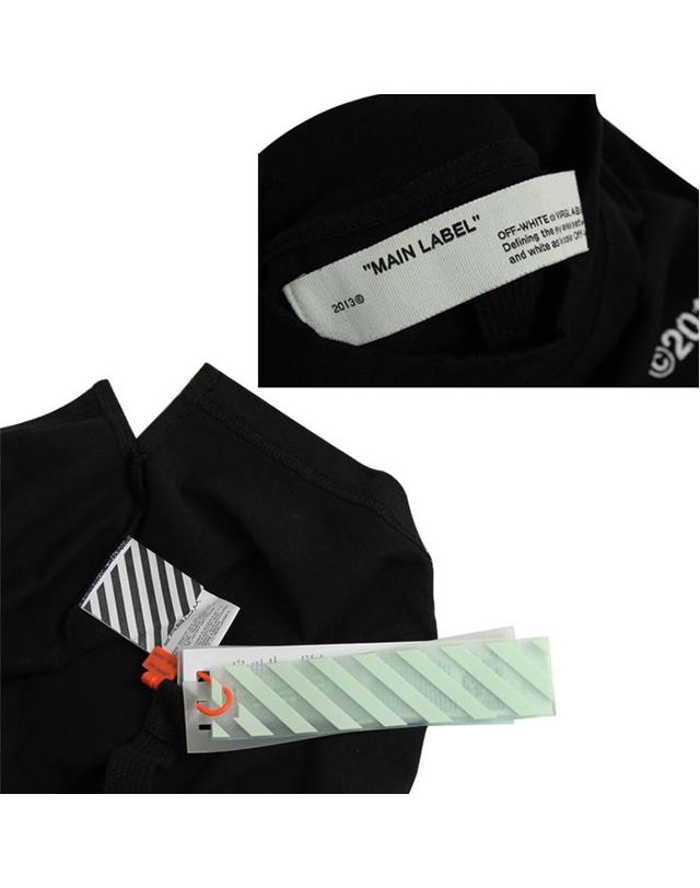 오프화이트 OFF WHITE 오프 화이트 티셔츠 OMAB032F191850131001 / 하이넥 롱슬리브 긴팔티셔츠 착용컷