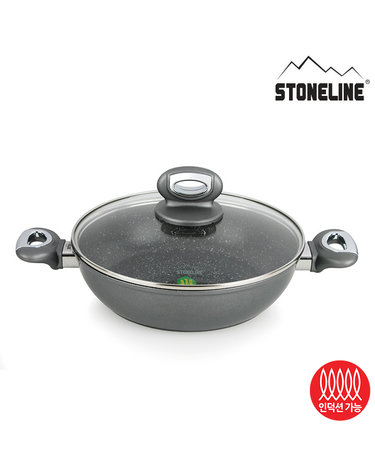 [스톤라인] 고문도 스톤코팅 인덕션 전골냄비 24cm 1p